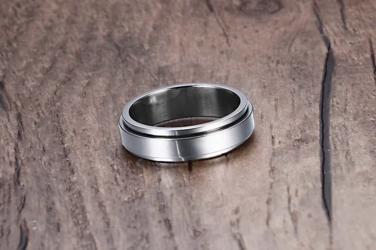Vnox-Bague Spinner Personnalisée pour Homme et Femme, Alliance Rotative en Acier Inoxydable, Nom et Date Personnalisés, Bague Queue Initiale Homme, 6mm