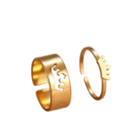 bague couronne couple