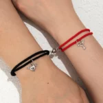 Bracelets de couple avec pendentif magnétique étoile et lune pour femme, ULfaite à la main, bijoux minimalistes, navire JOchia, mode, 2 pièces