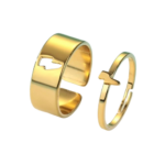 Bague couple eclair