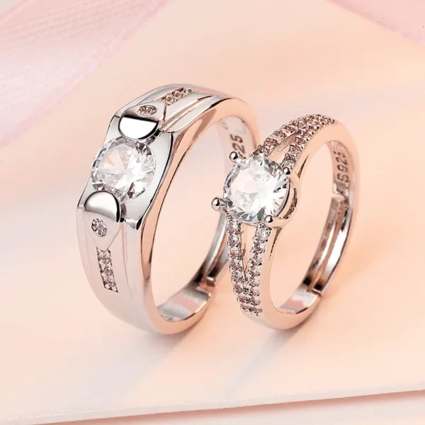 Bague assortie couple